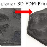 Slic3rの非平面造形機能によって3Dプリント造形物の表面を滑らかに