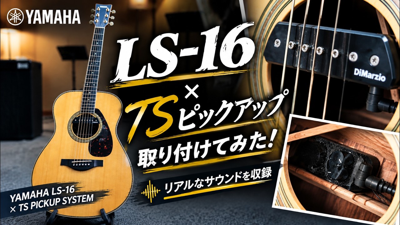 YAMAHA LS-16にTSピックアップを搭載｜取り付け後のリアルなサウンド